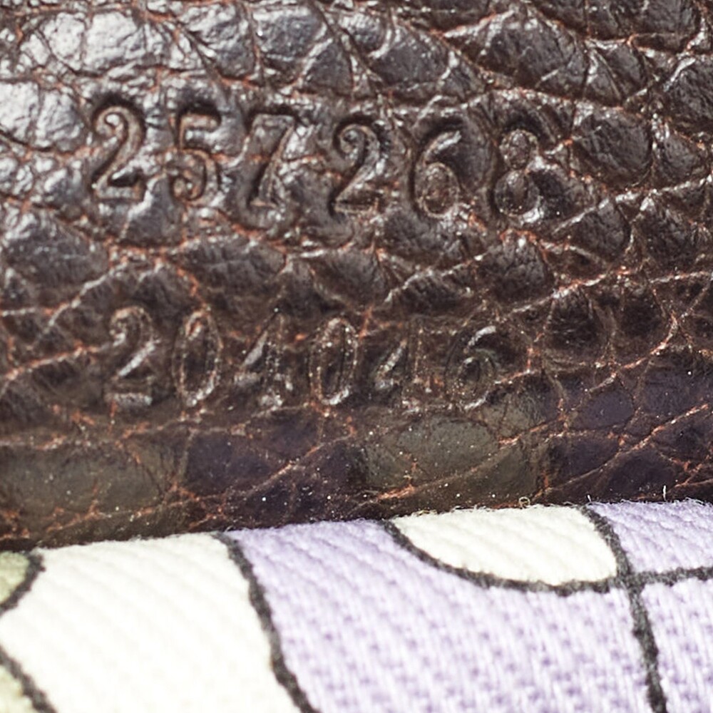 Gucci Dark Brown Gg Nylon And Leather #169720G64B - Picture 8 of 9